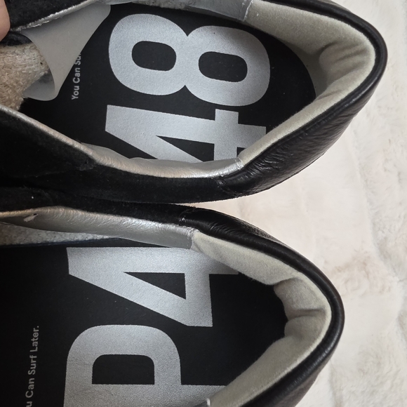 New In Box! P448 Suede & Sparkles Sneakers - Picture 6 of 8